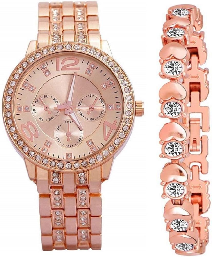 Rose gold watch